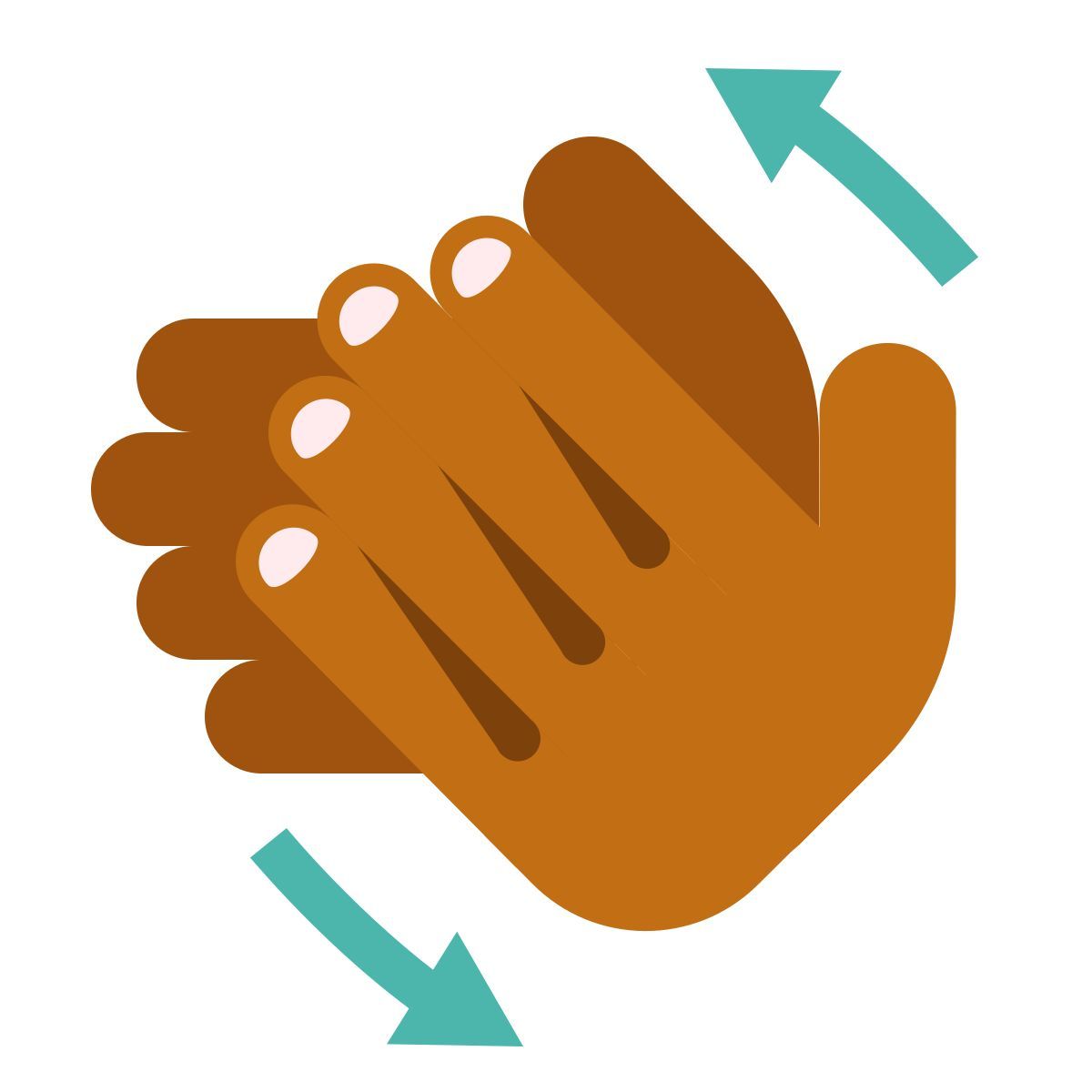 color style mãos esfregar pele tipo 5 icon