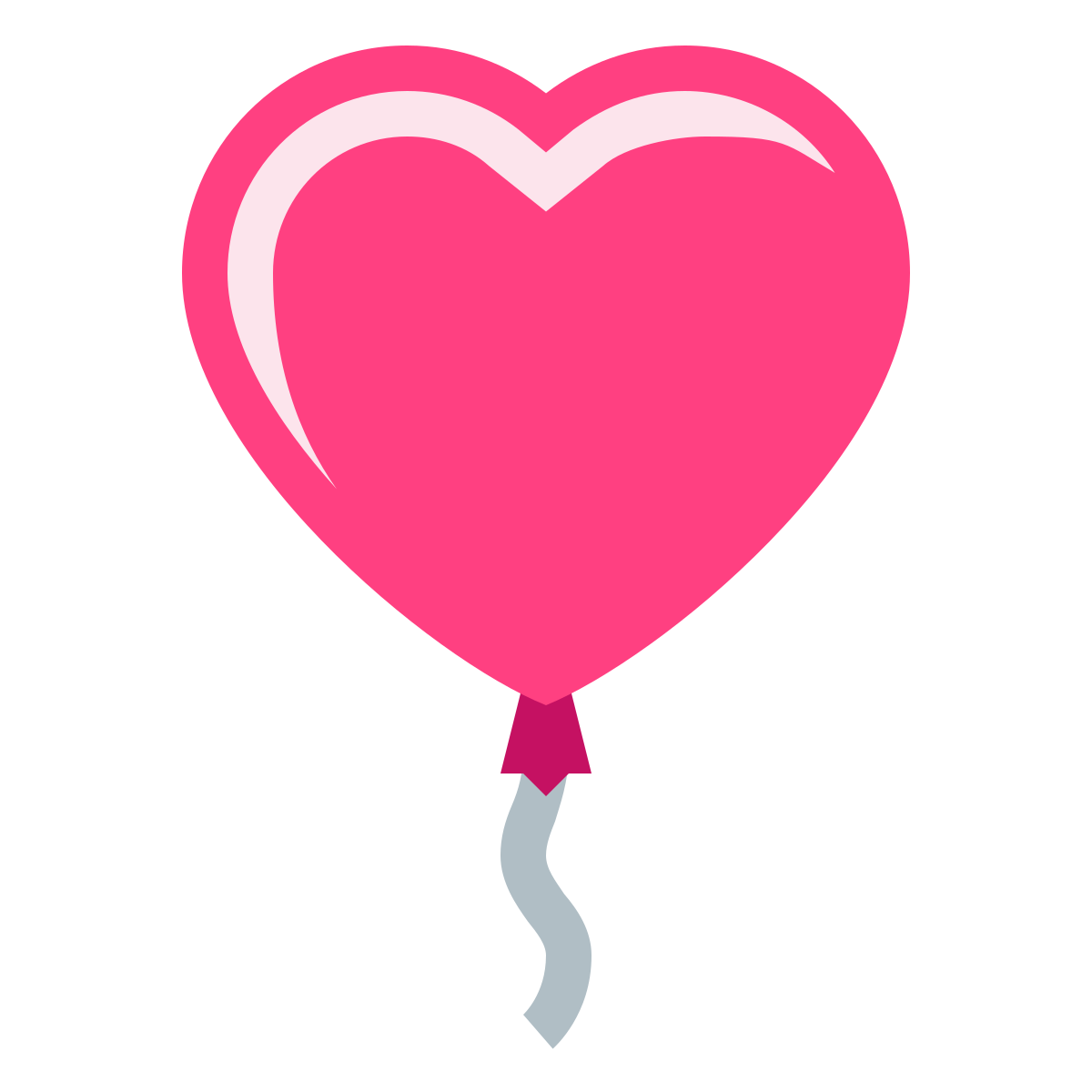 color style heart balloon  v2 icon