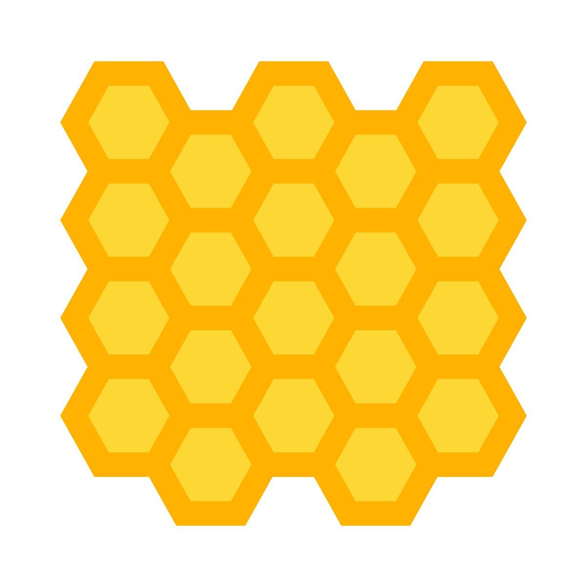 color style padrão hexagonal icon