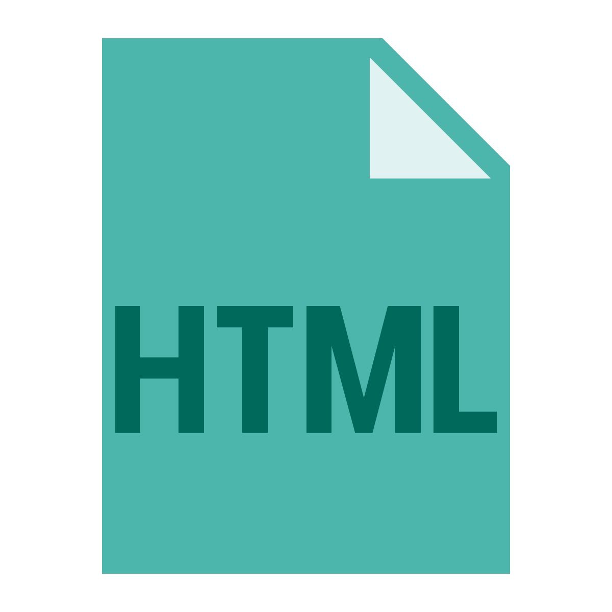 color style tipo di file html icon
