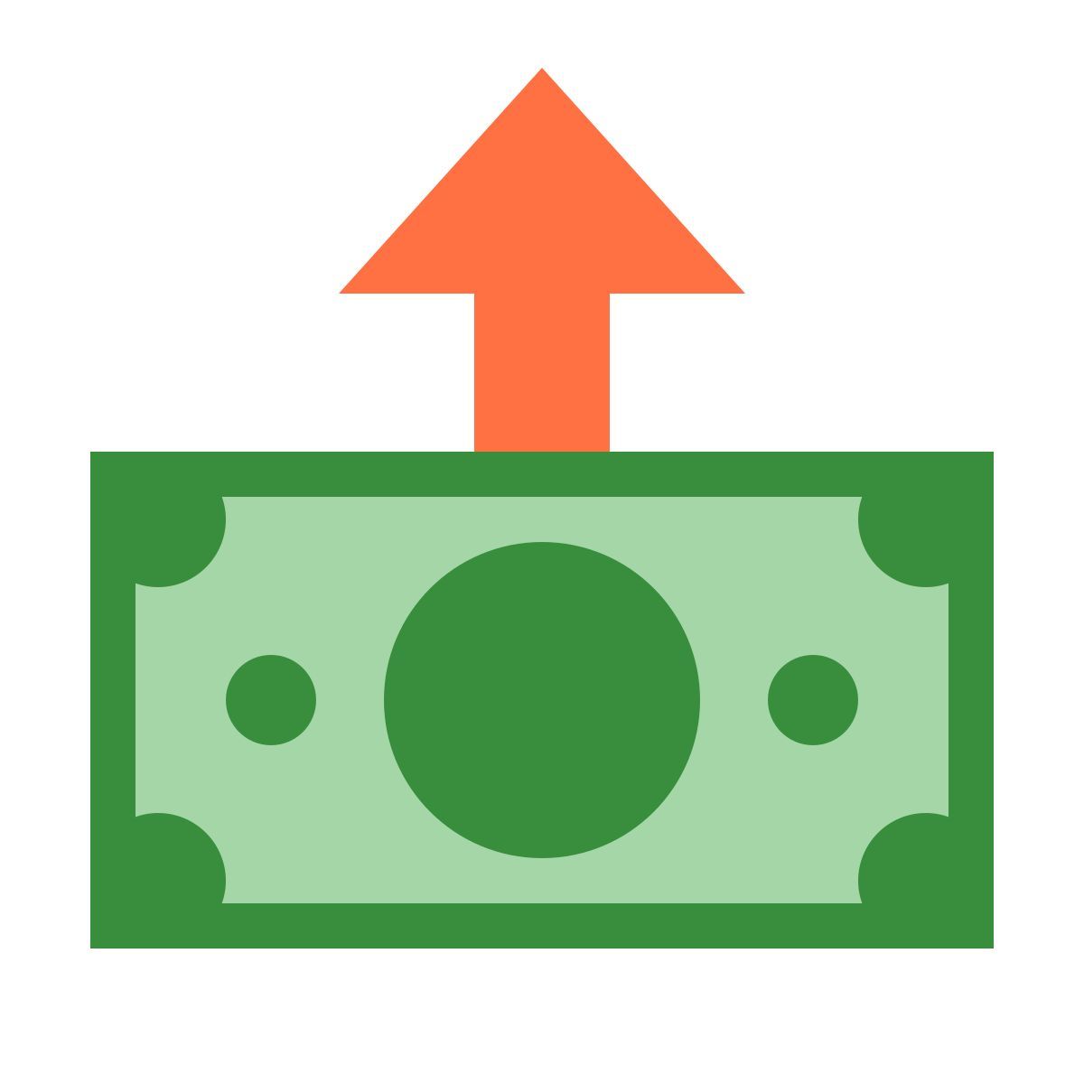 color style initier le transfert d’argent icon