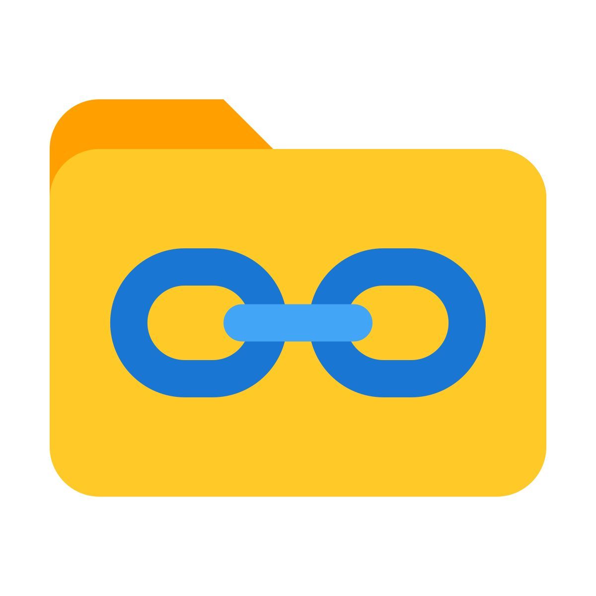 color style cartella di collegamento icon