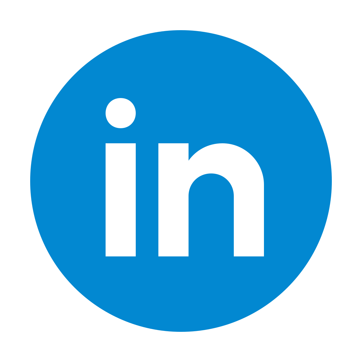 color style linkedin circled  v5 icon