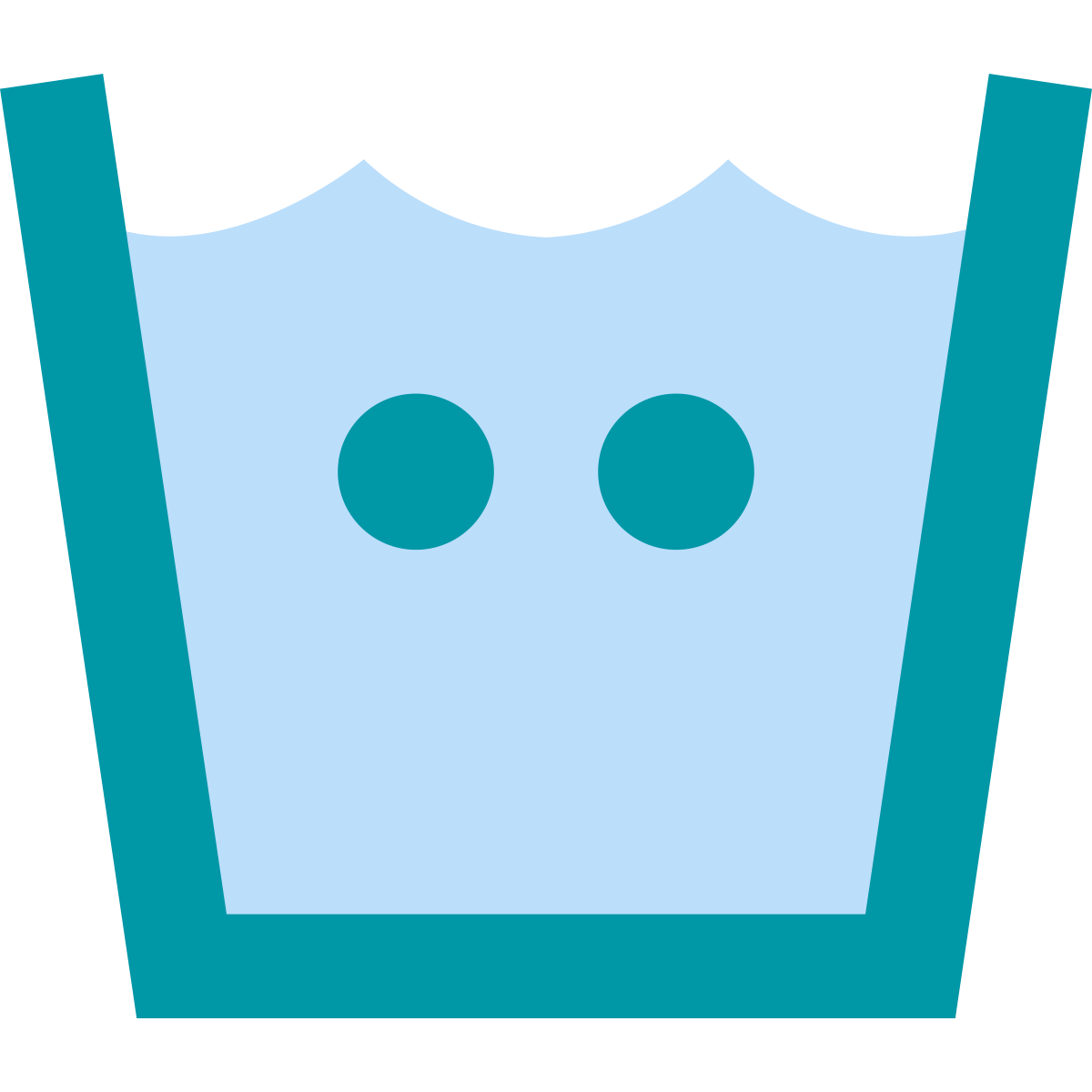 color style machine wash warm icon