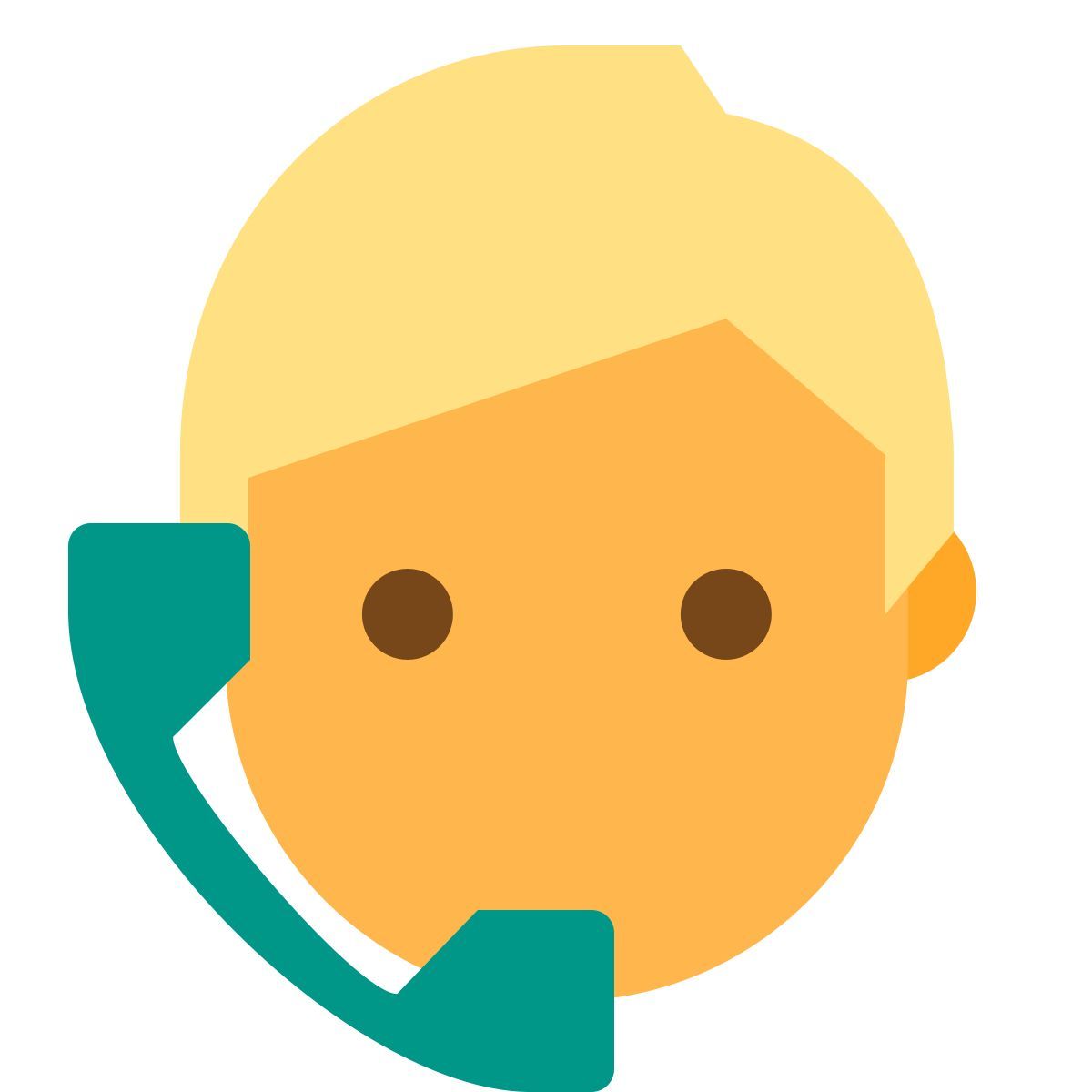 color style man on phone skin type 2 icon
