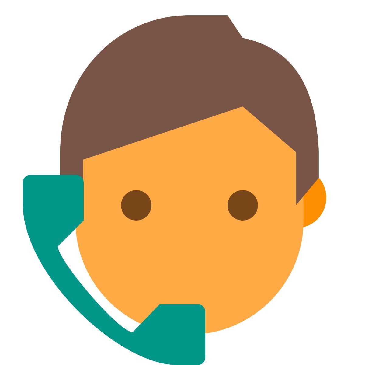 color style man on phone skin type 3 icon