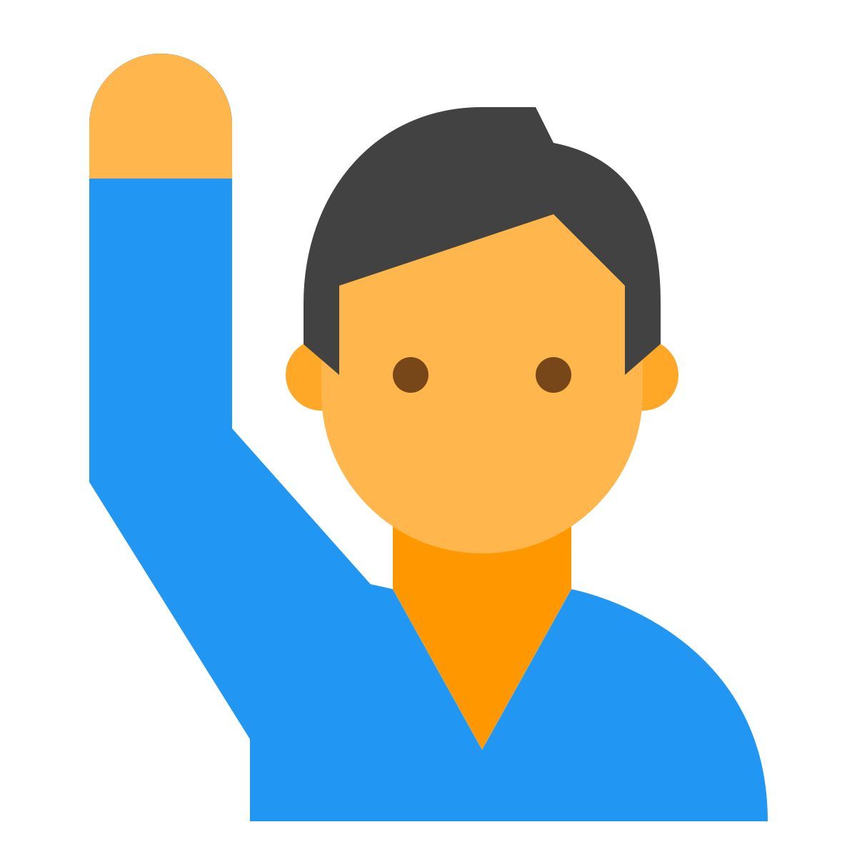 color style 사람을 키우는 손 아이콘 icon