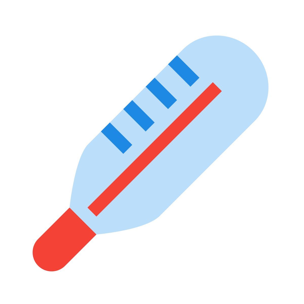 color style termometro medico icon