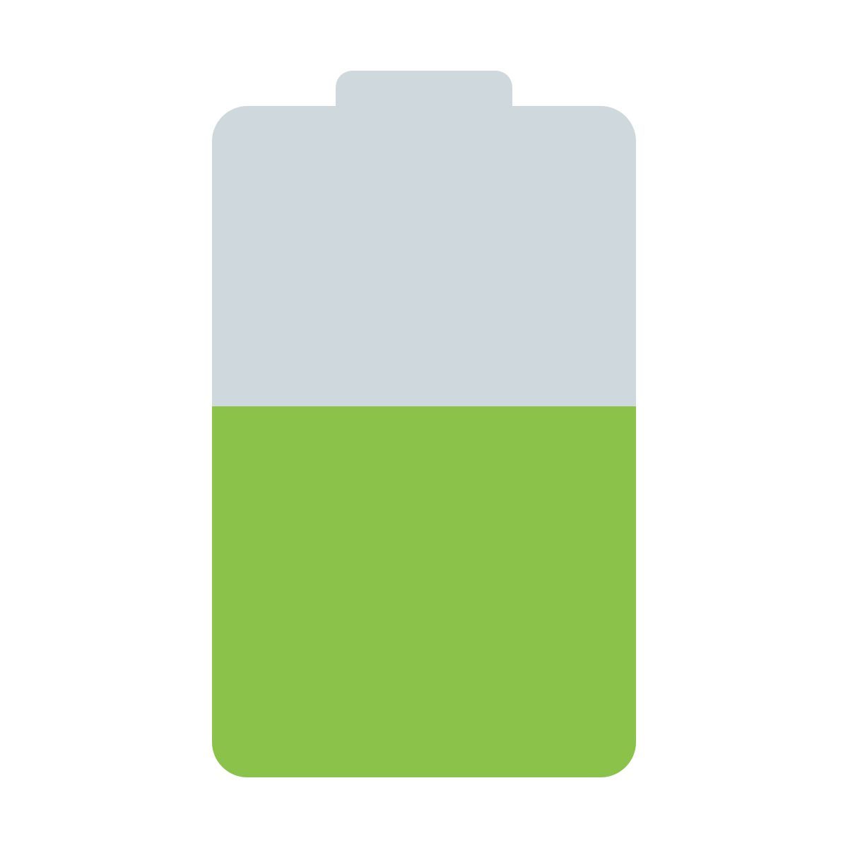 color style battery level icon