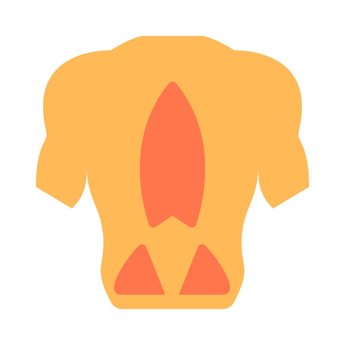 color style músculos das costas icon