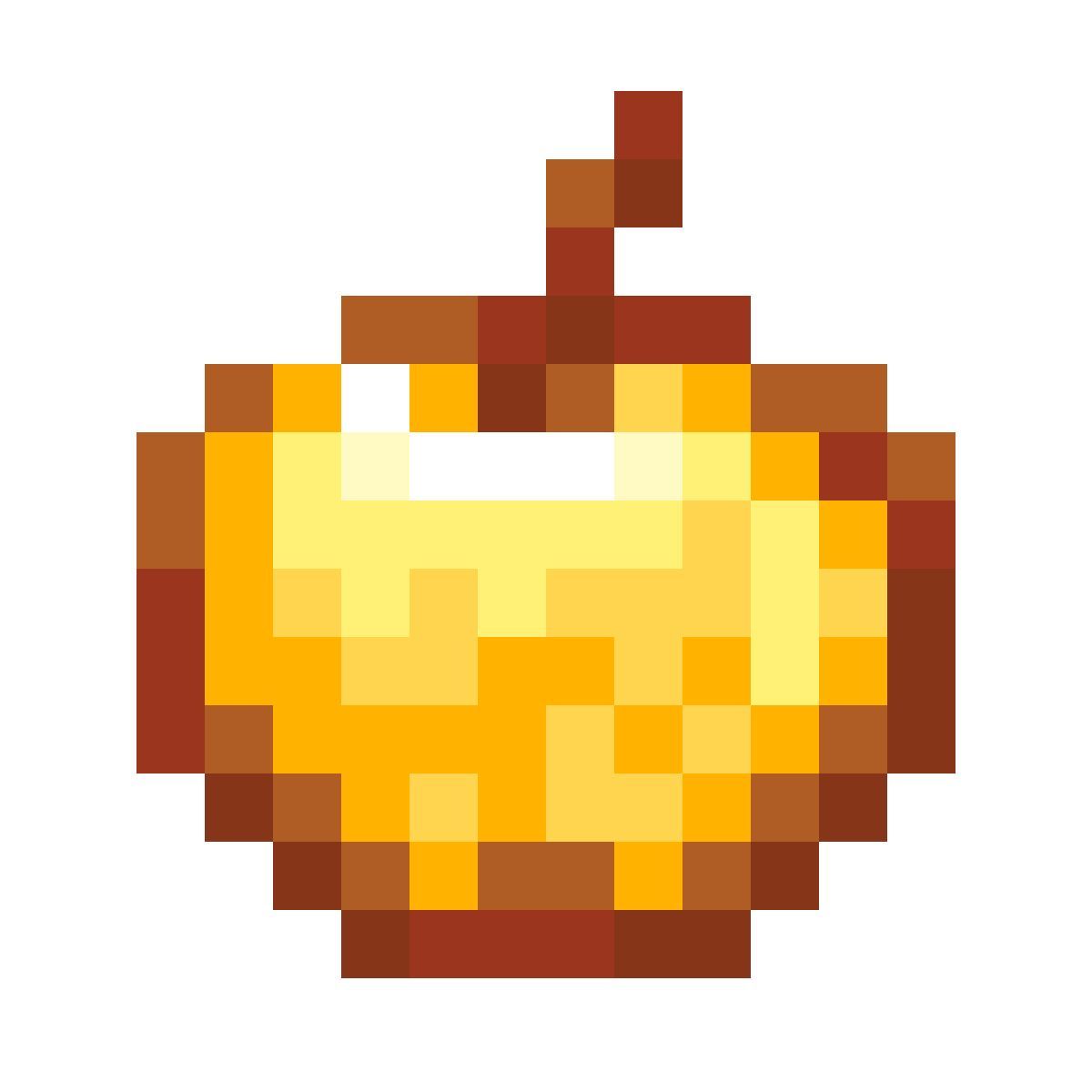 color style minecraft maçã dourada icon