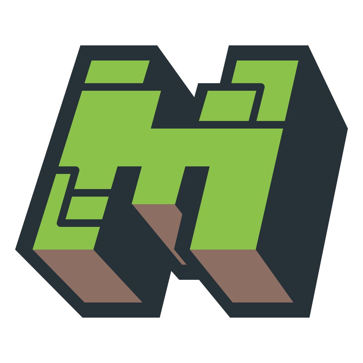 color style minecraft logo icon