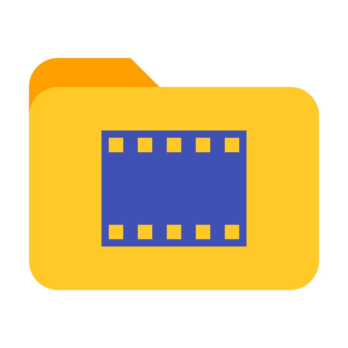 color style carpeta de películas icon