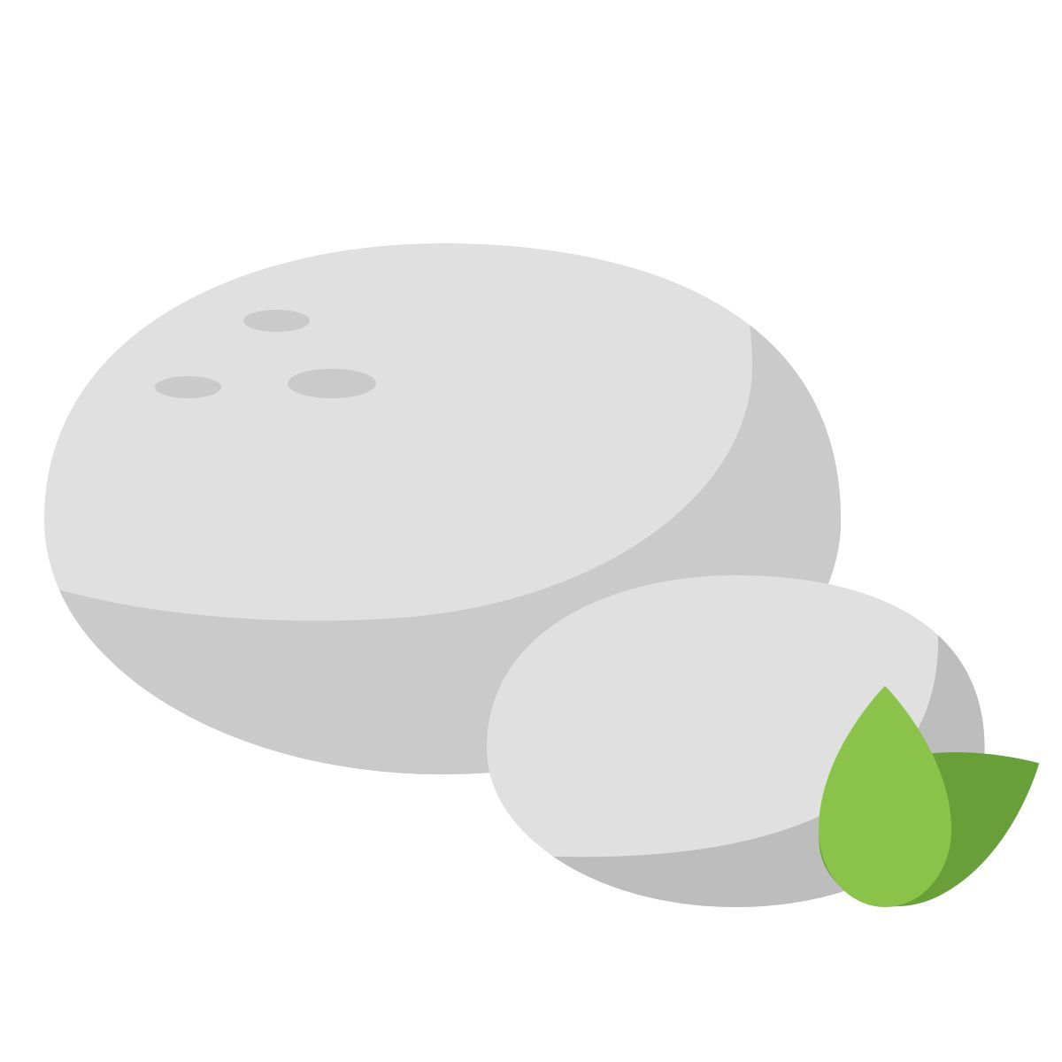color style mozzarella icon