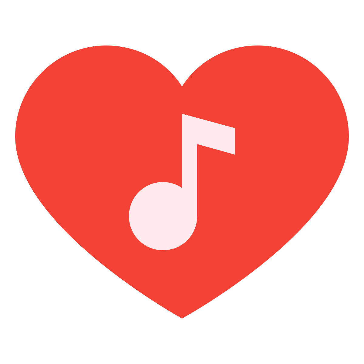 color style music heart  v2 icon