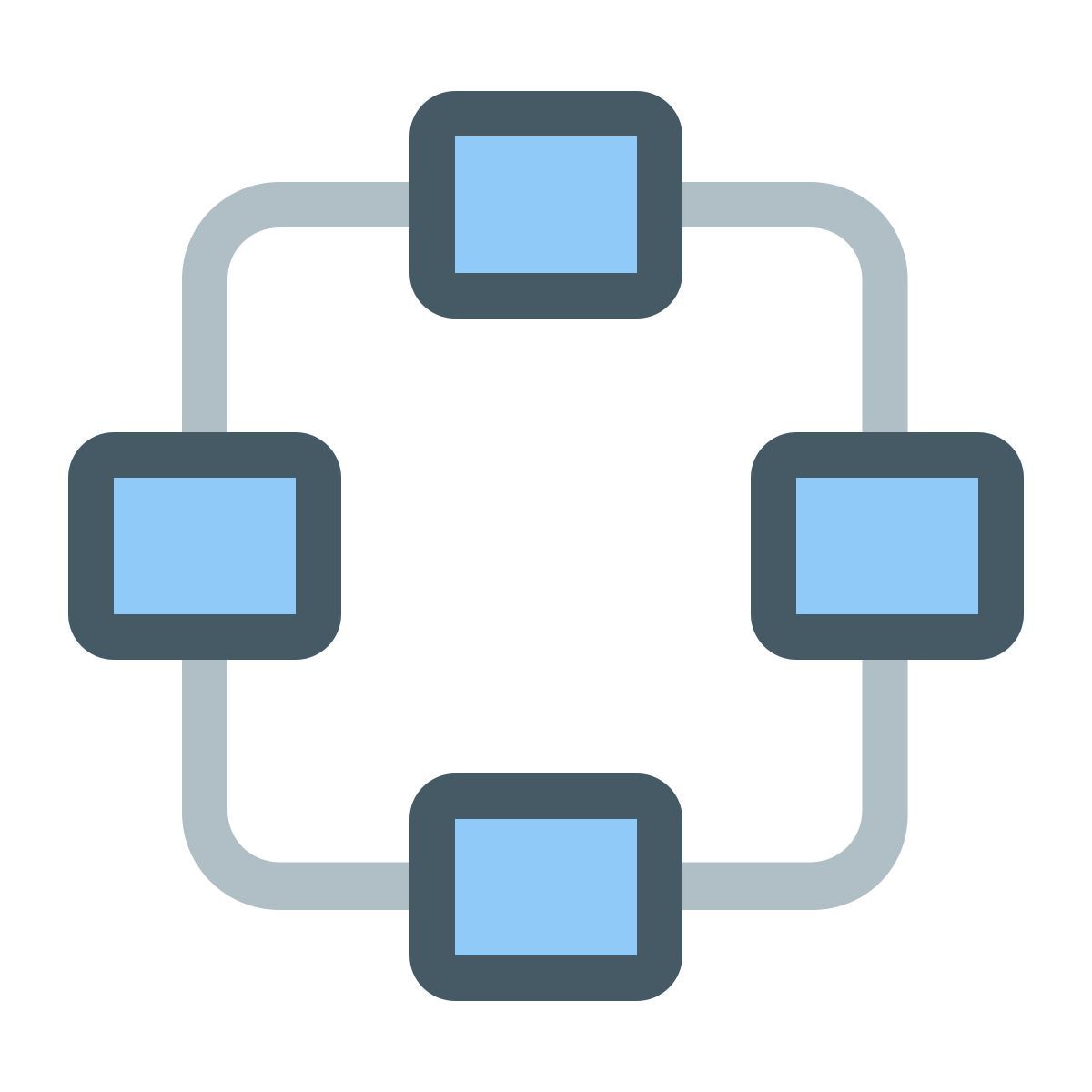 color style réseau icon