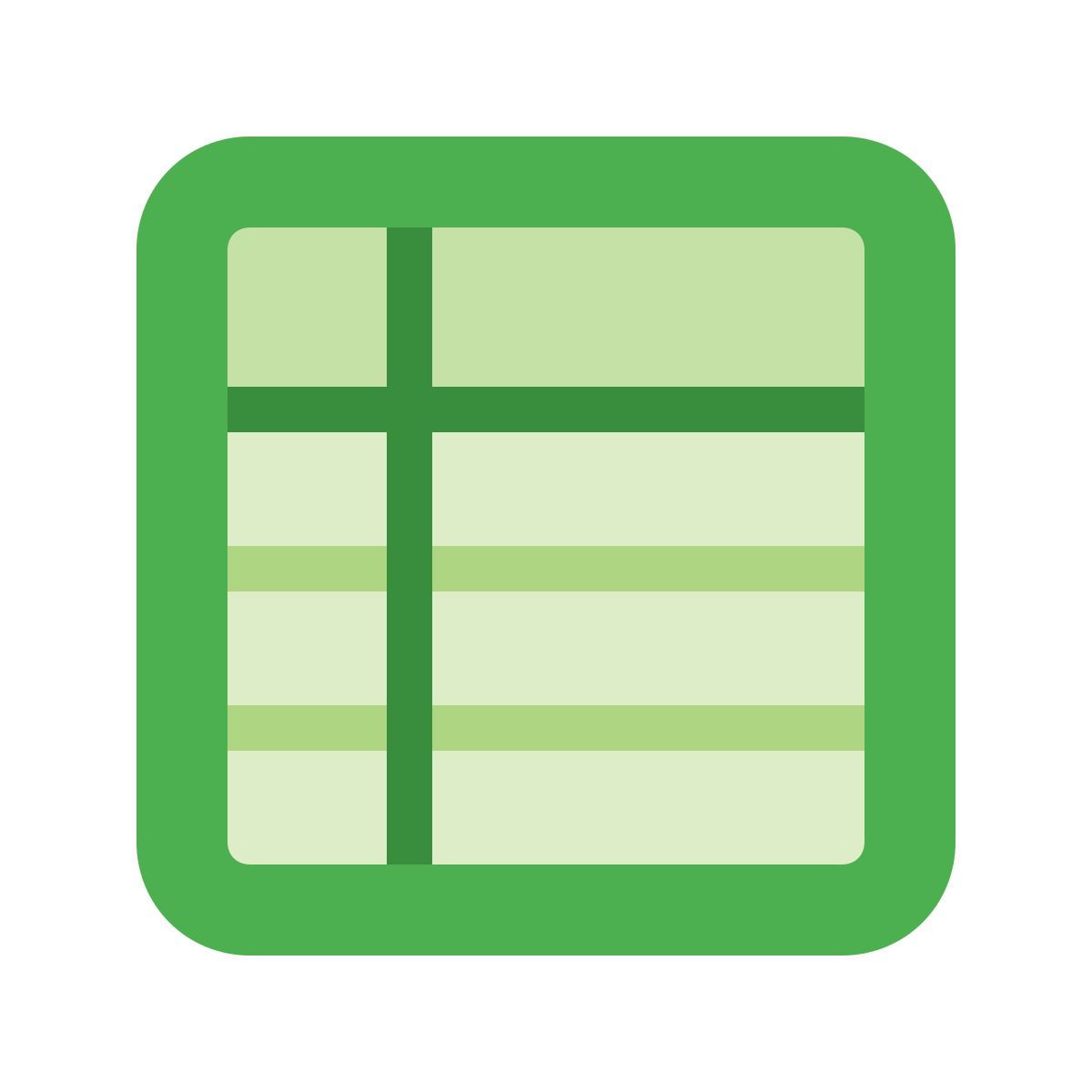 color style spreadsheet icon