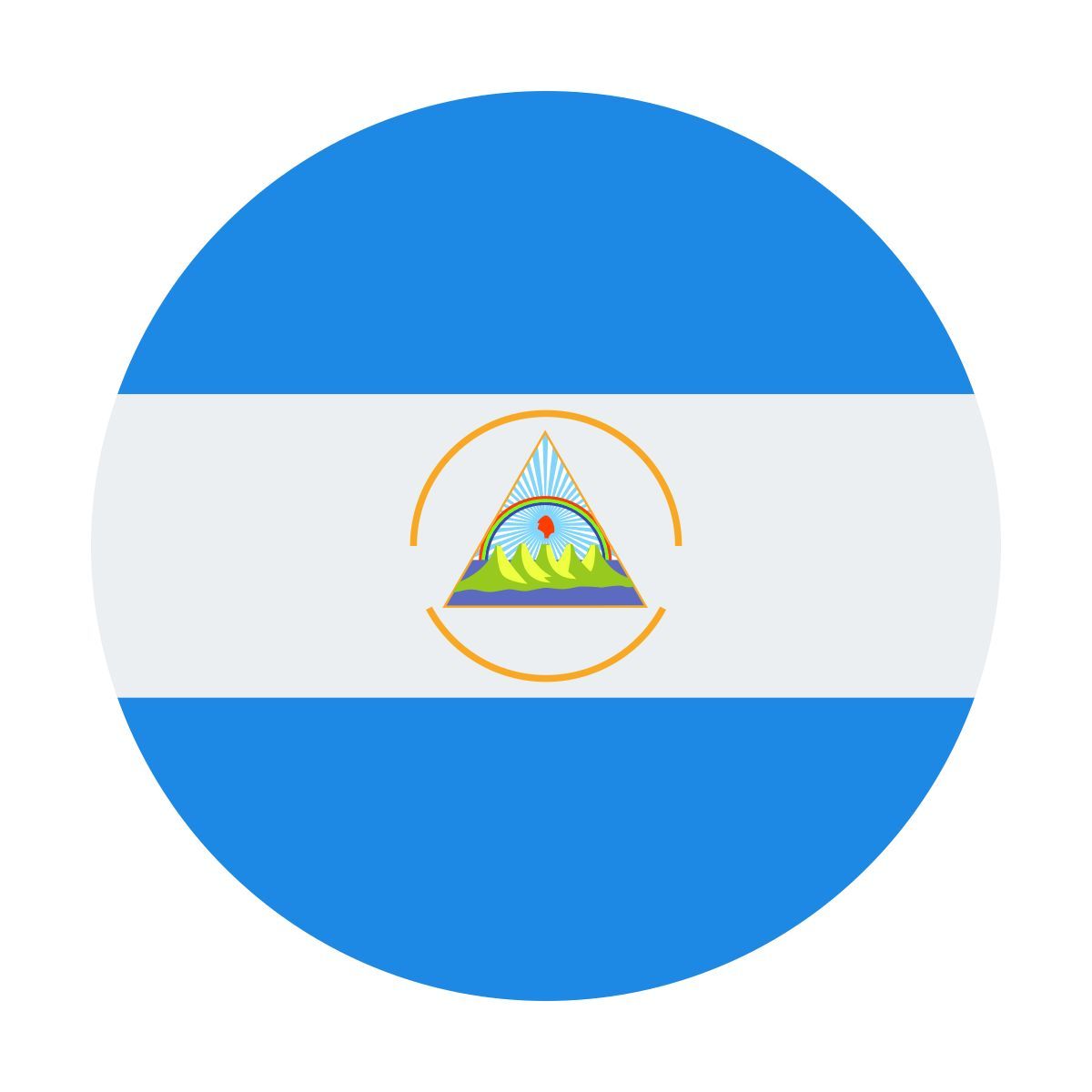color style nicaragua rundschreiben icon
