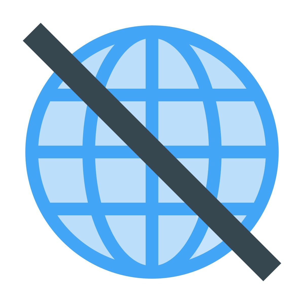 color style no internet icon