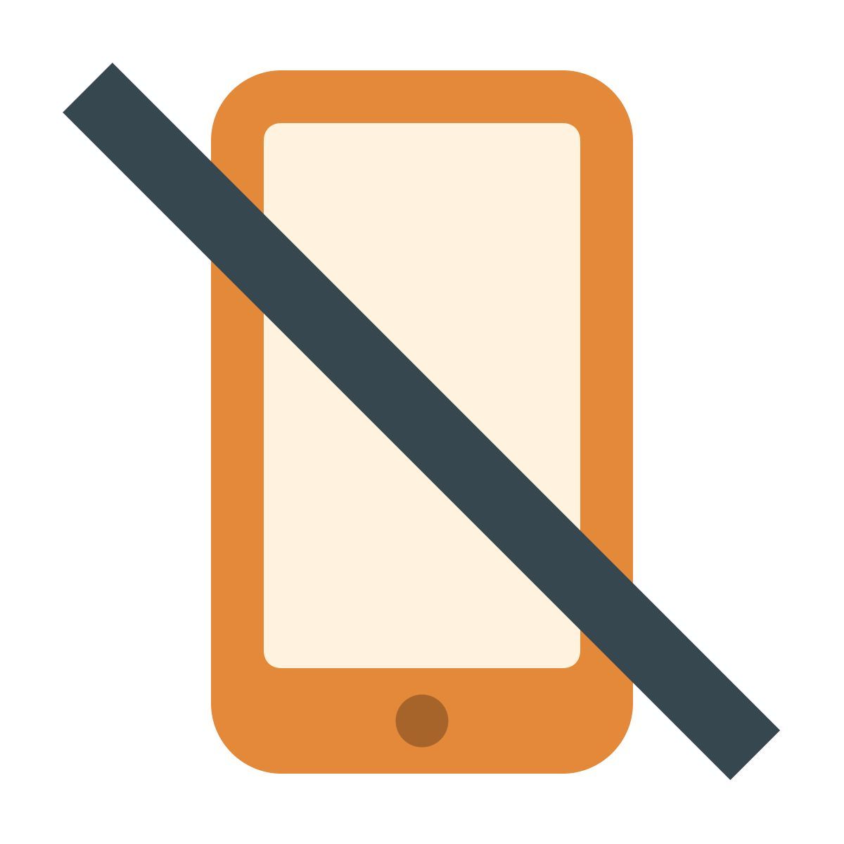 color style 어떤 모바일 장치 없음 icon