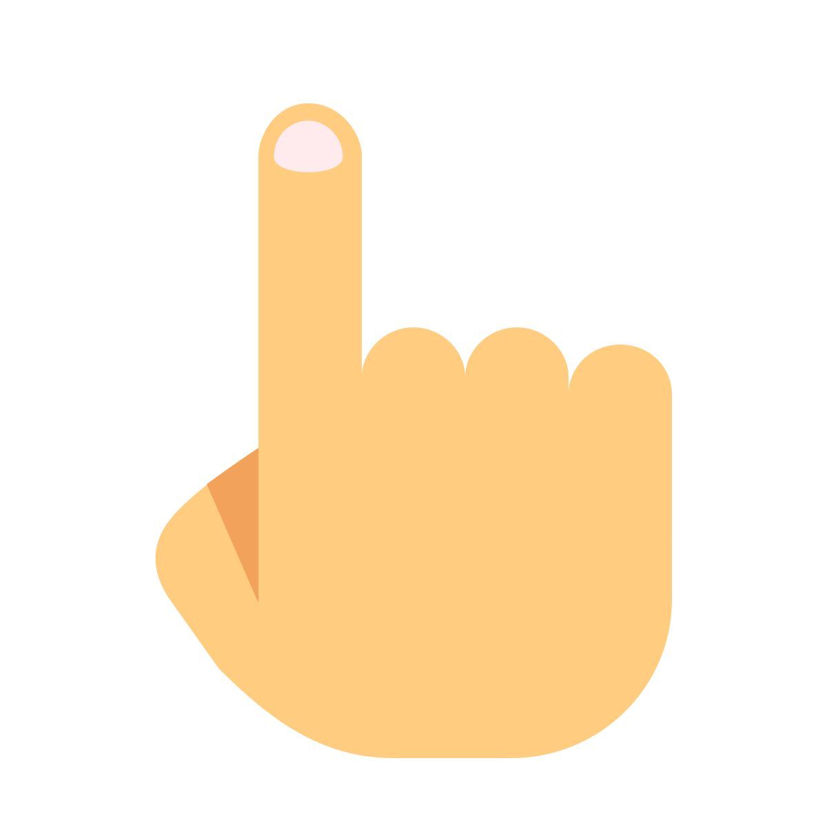 color style un doigt icon