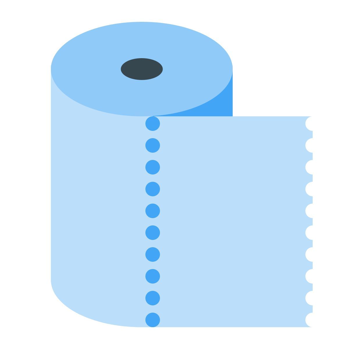 color style paper towel icon