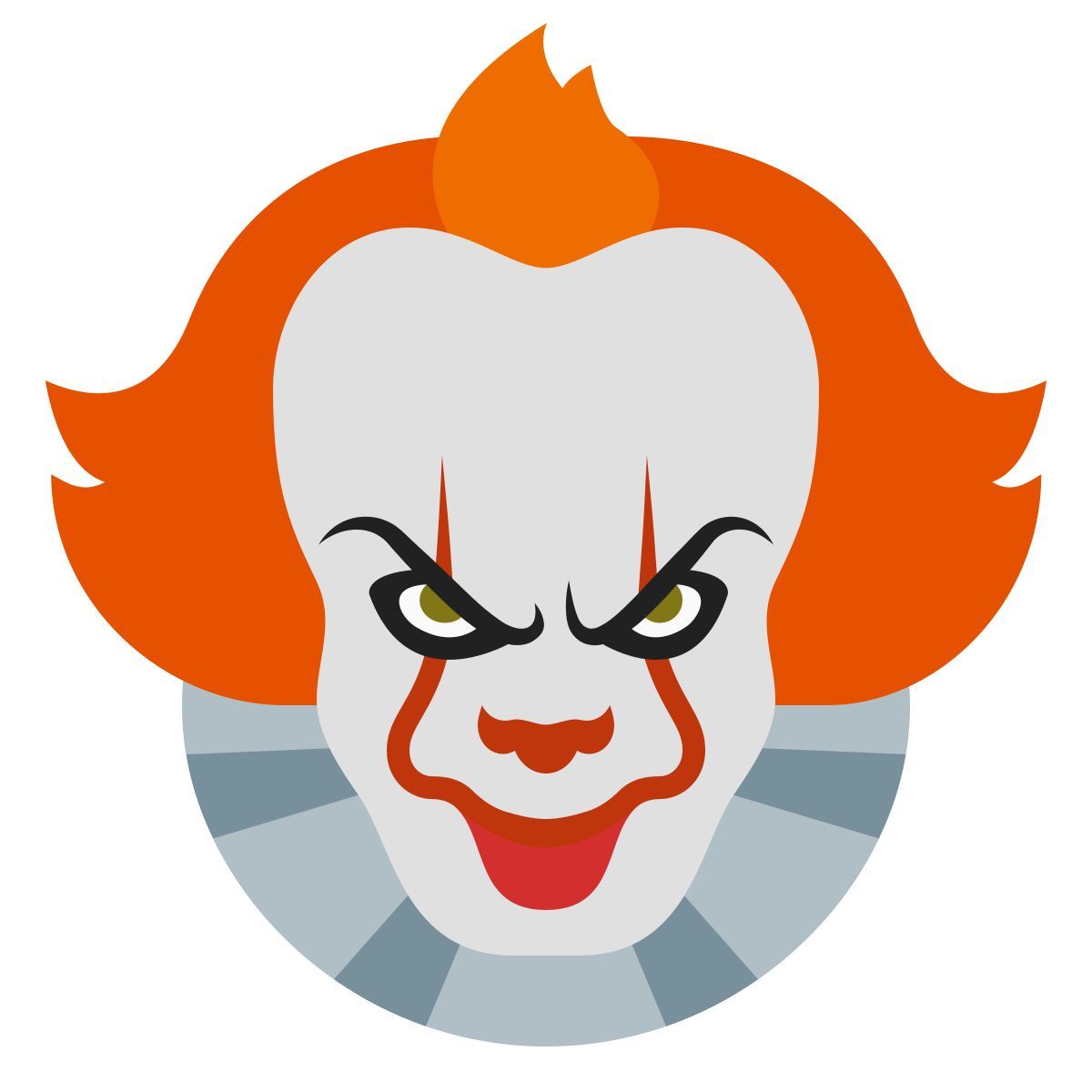 color style clown icon