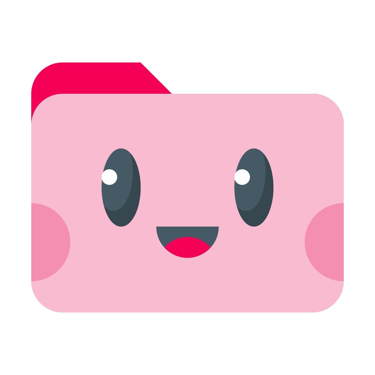 color style pink cute folder icon