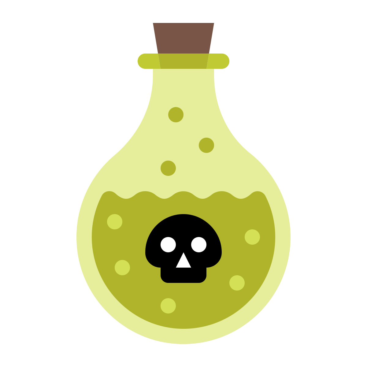 color style poison bottle icon