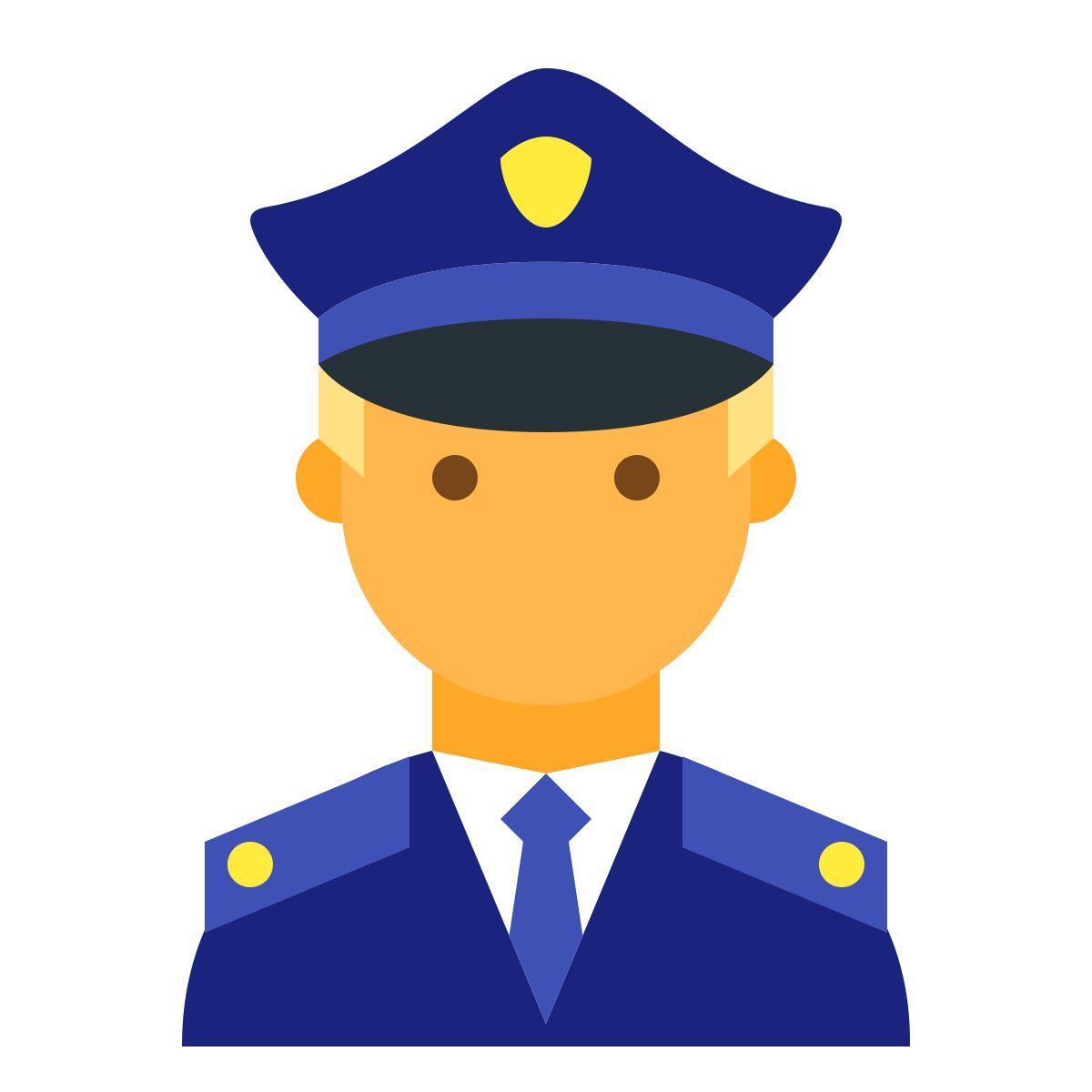 color style policeman icon
