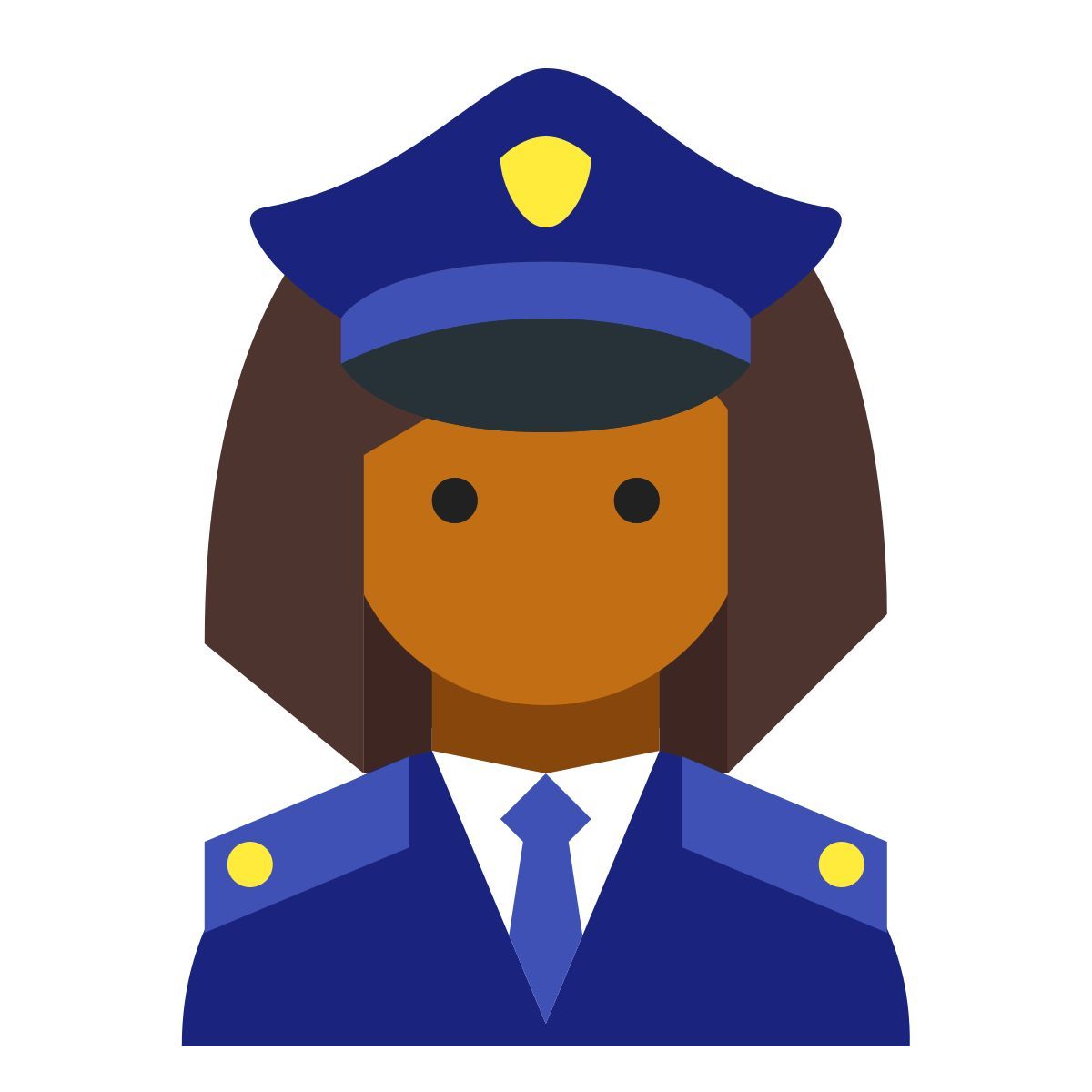 color style 경찰관 여성 피부 유형 5 icon