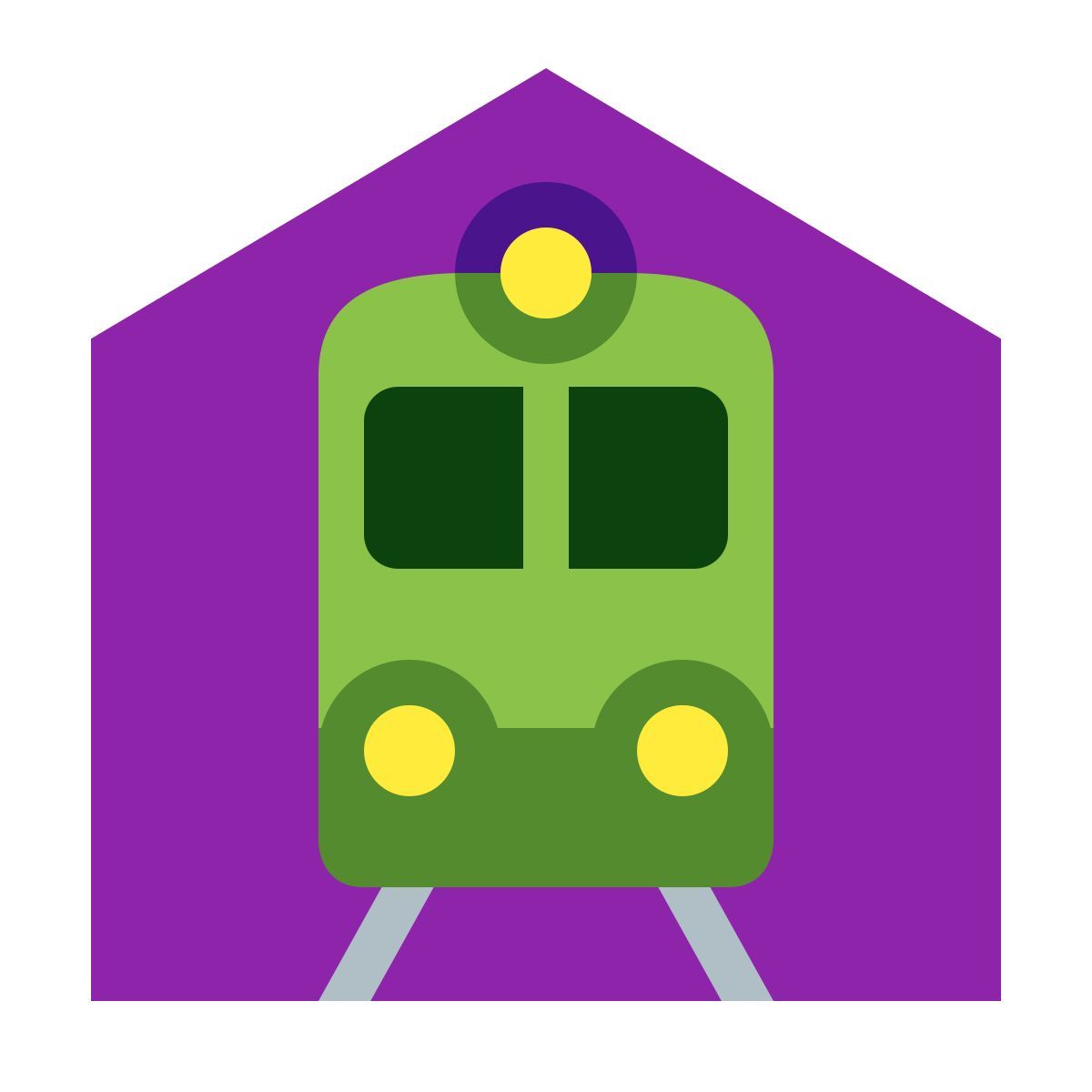 color style estación de tren icon