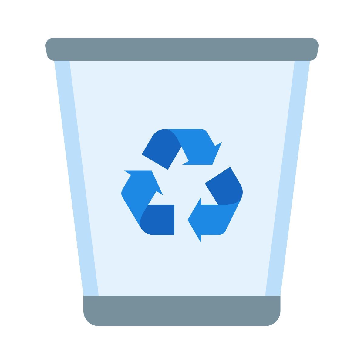 Recycle Bin Icon In Parakeet Line Style