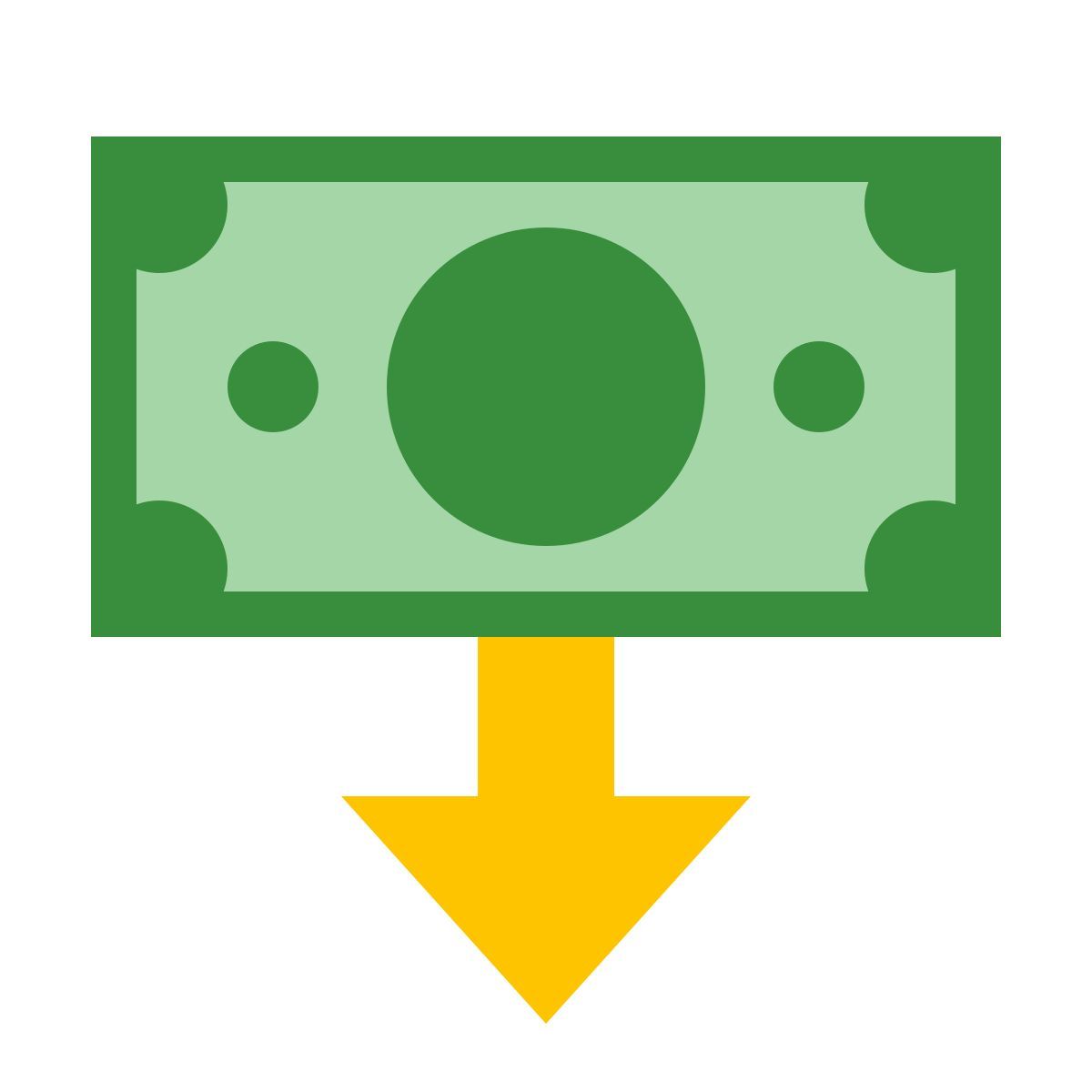 color style request money icon