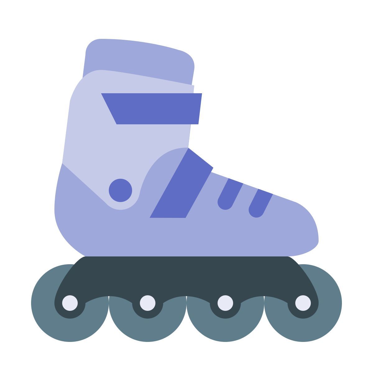 color style rollerblade icon