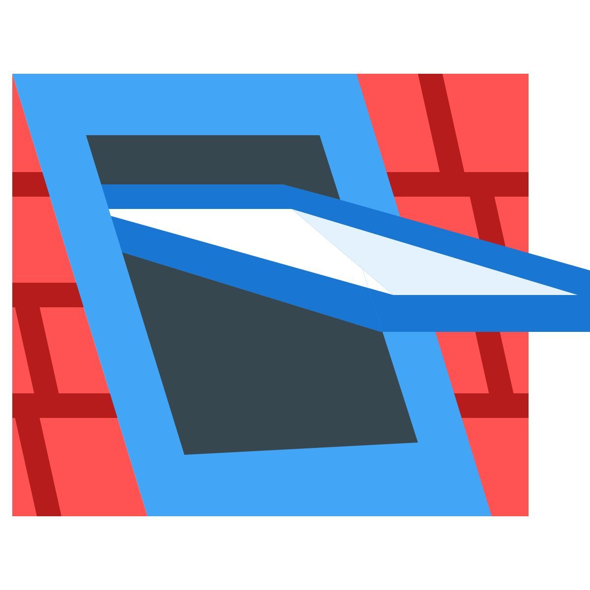 color style finestra sul tetto aperta icon