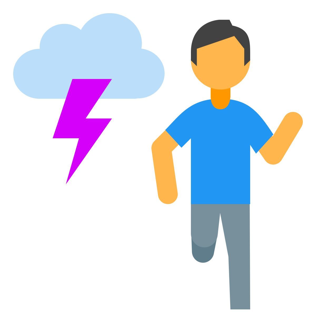 color style 逃跑 icon