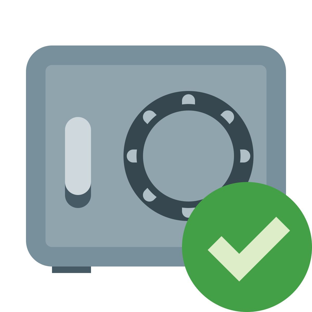 color style cassaforte ok icon