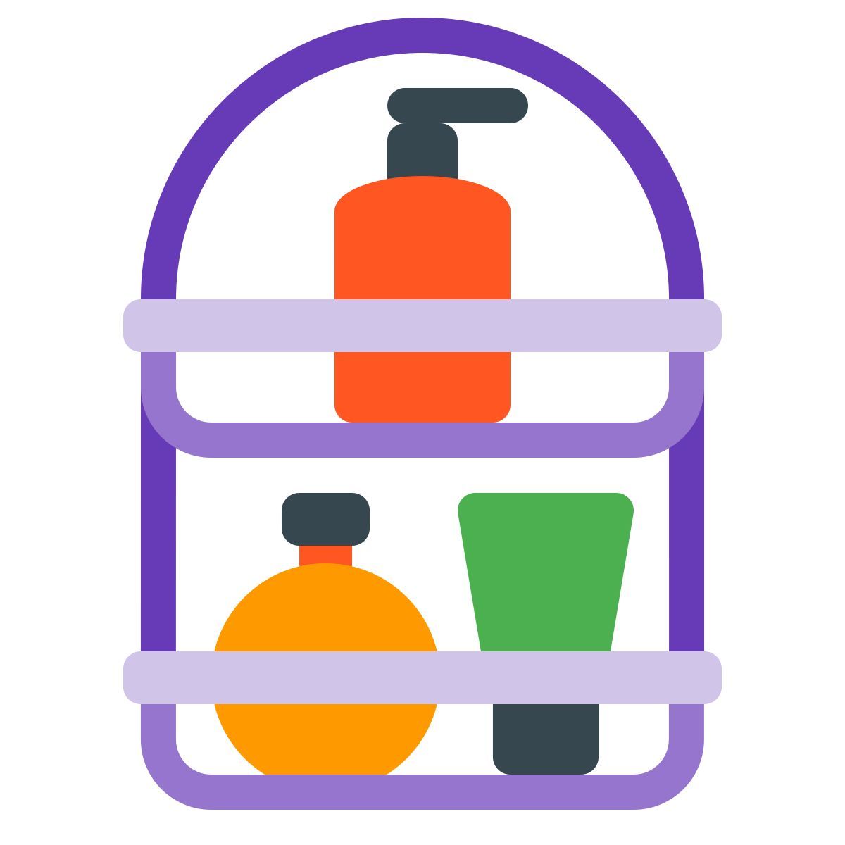 color style shower caddy icon