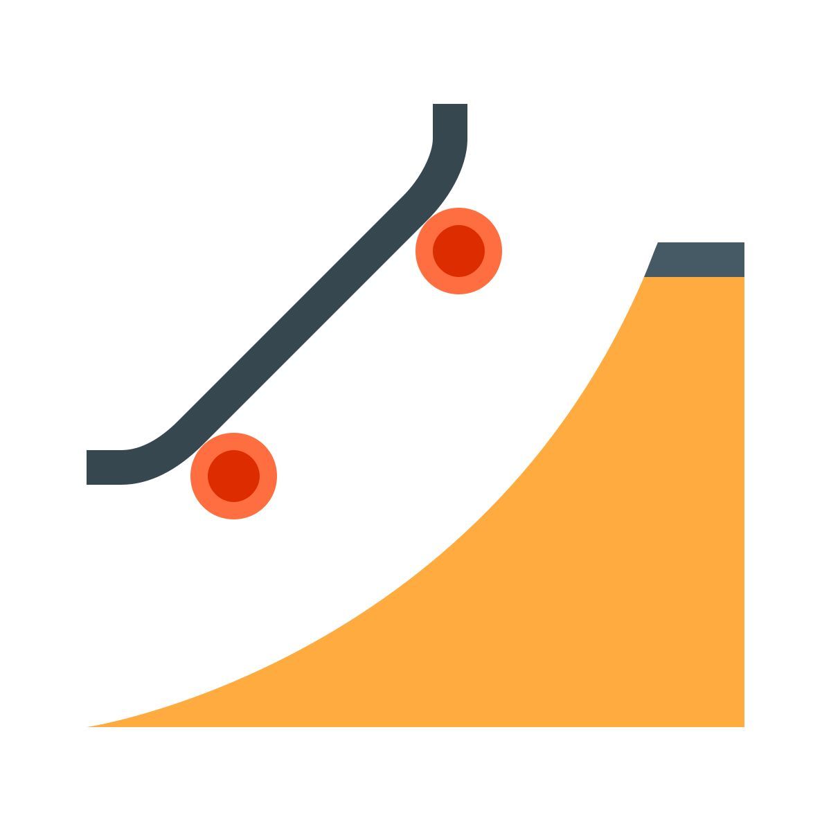 color style parque de patinaje icon