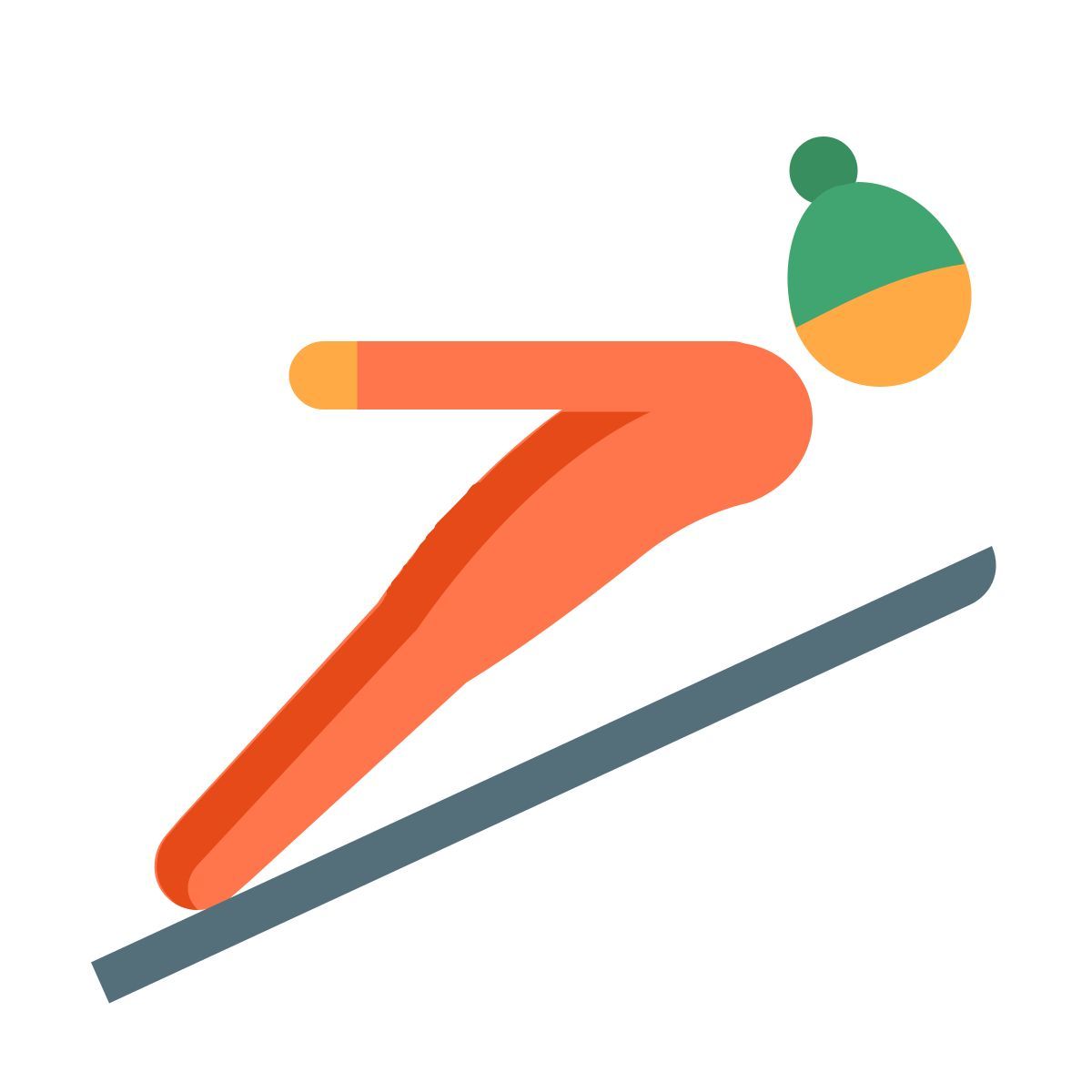 color style salto con gli sci tipo pelle 2 icon