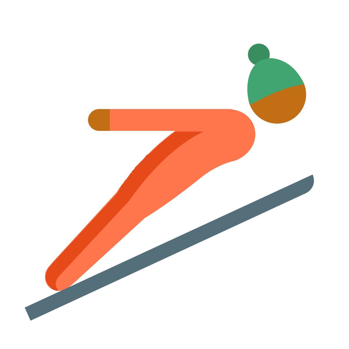 color style salto con gli sci tipo pelle 4 icon