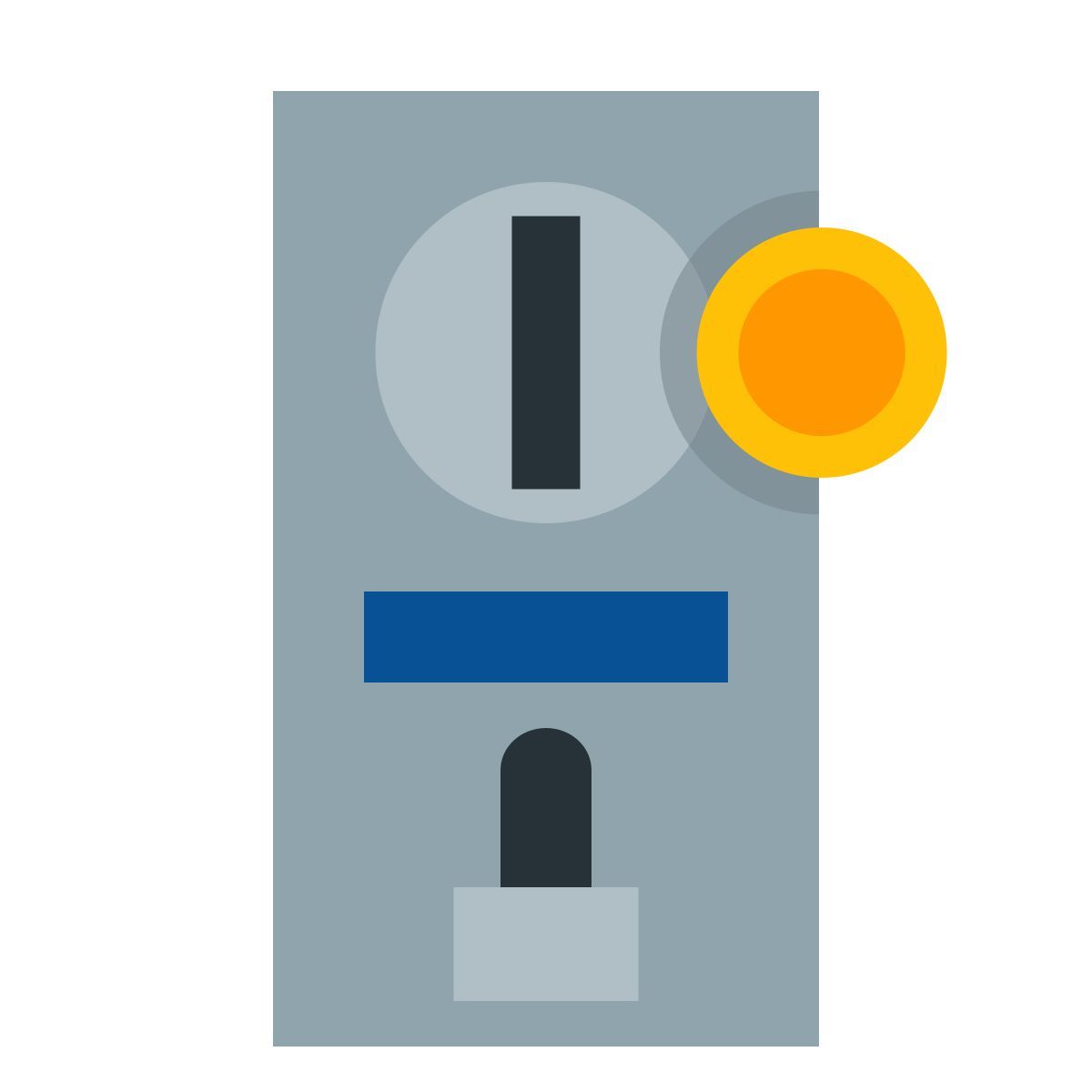 color style dispositif à fente pour pièce icon