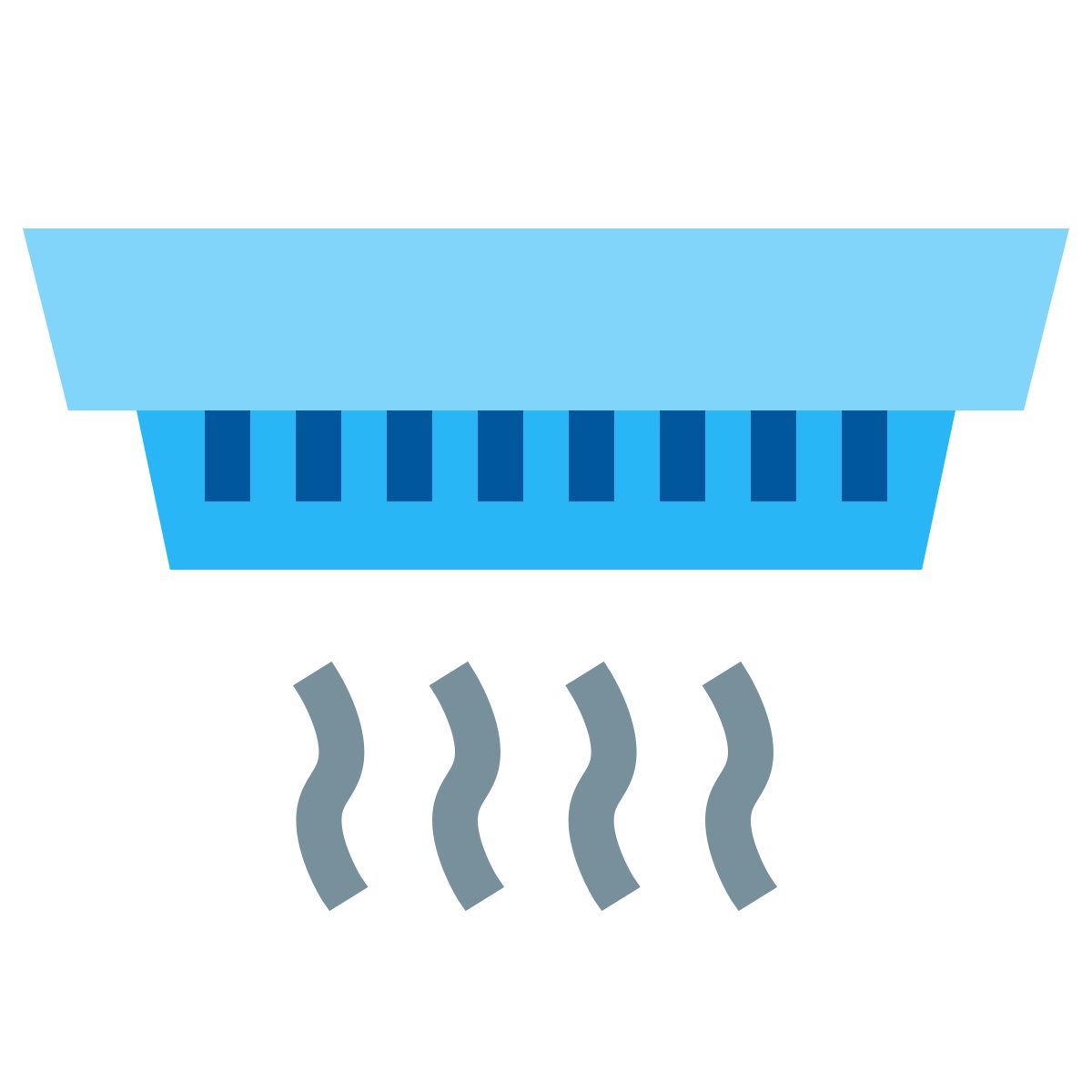 color style smoke detector icon