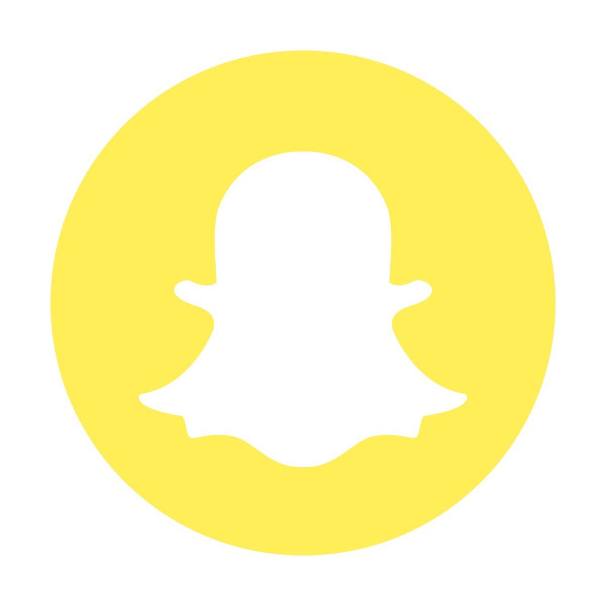 color style snapchat circled logo icon