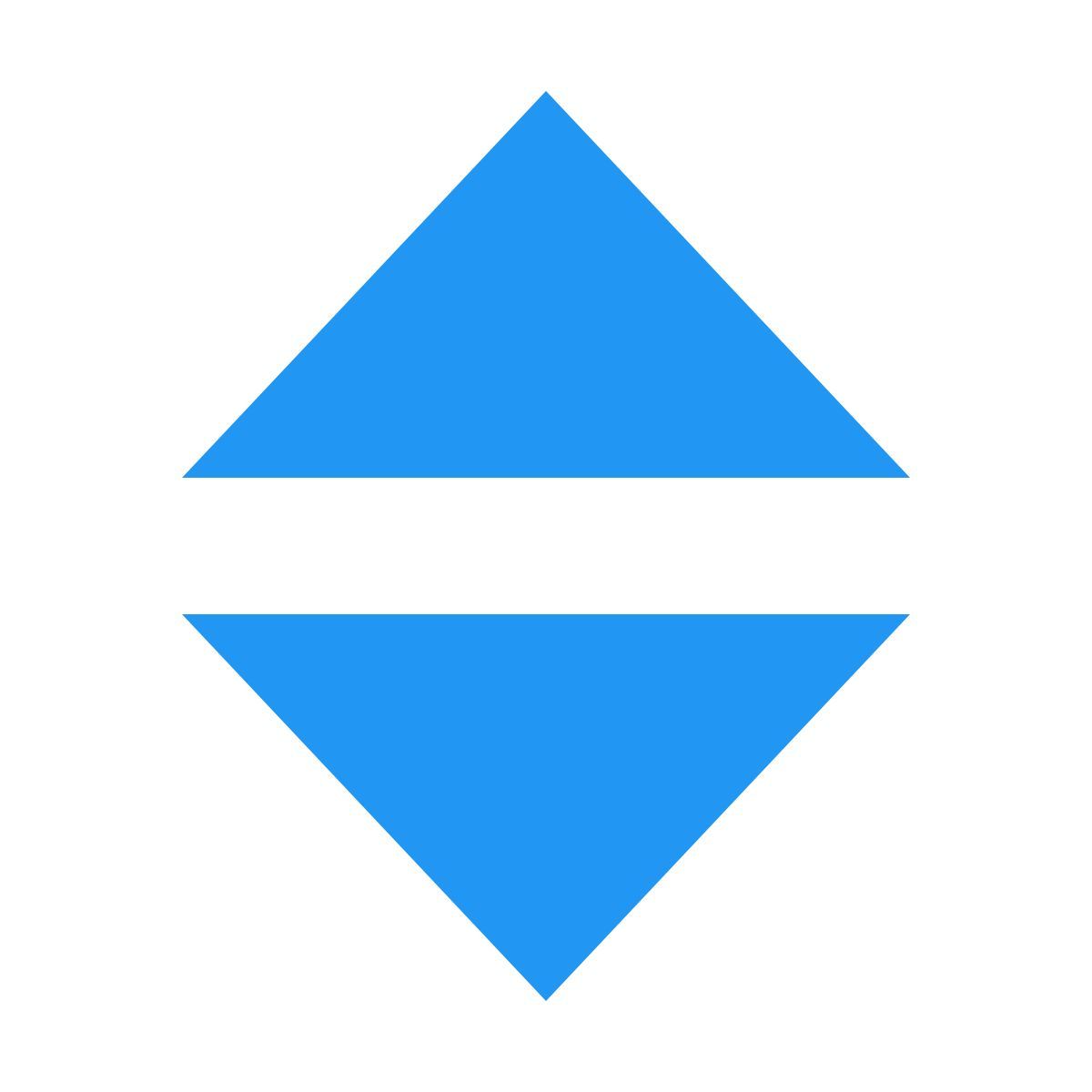 color style sorting arrowheads icon