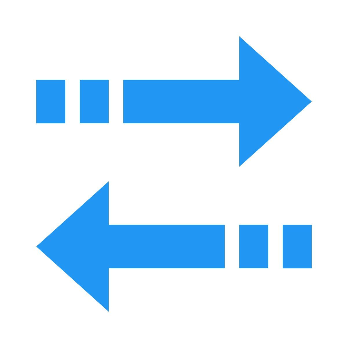 color style 화살표 수평 정렬 icon