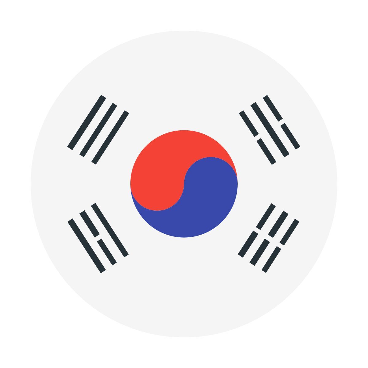 color style südkorea rundschreiben icon