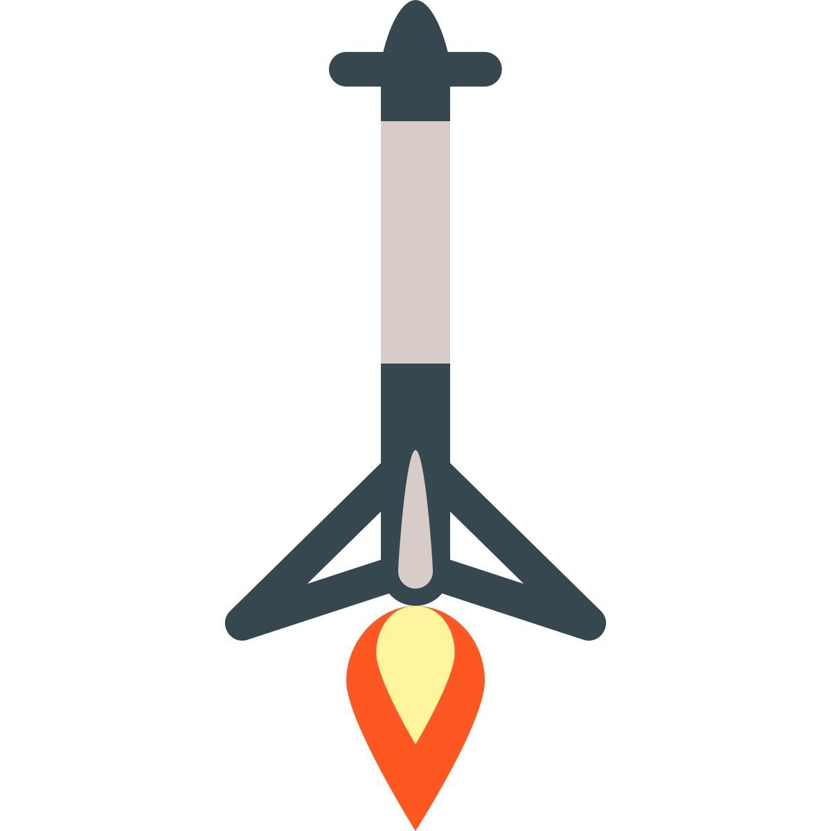 color style spacex booster icon