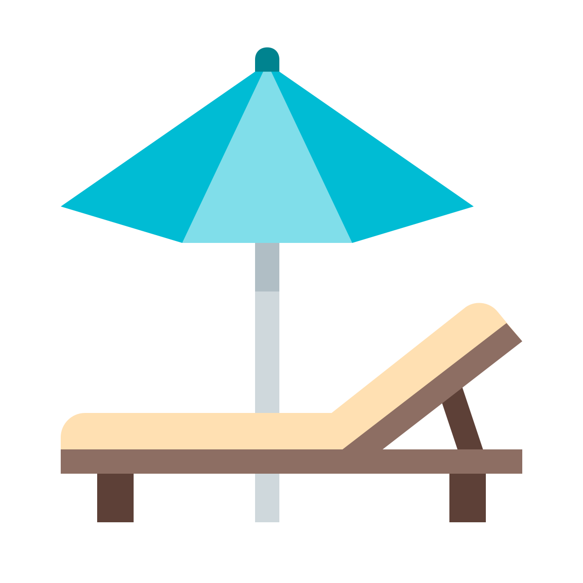 color style sun lounger  v2 icon